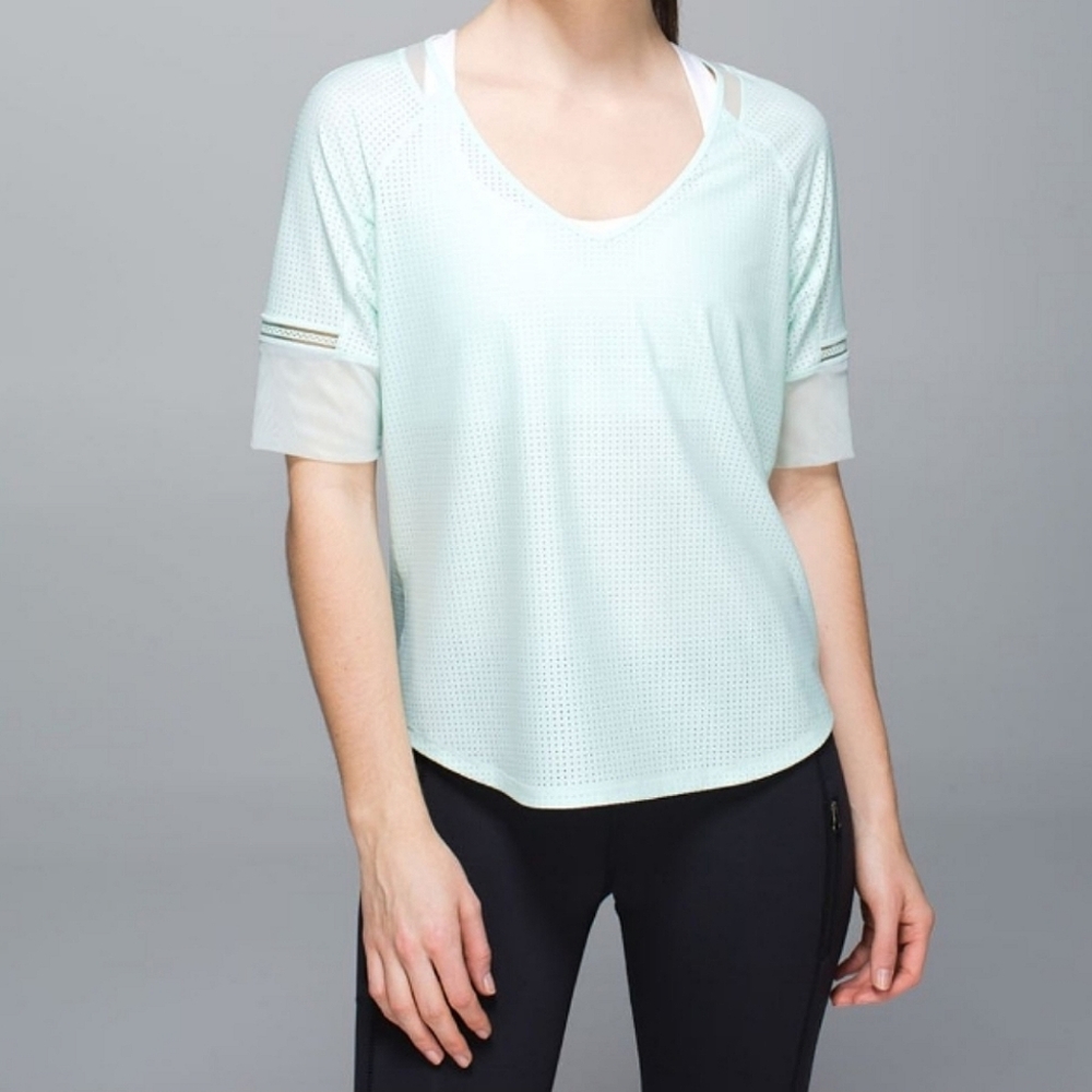 🍋Like New Lululemon Var-City 1/2 Sleeve